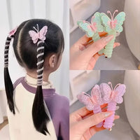 2pcs Telephone Wire Hair Rope For Girl